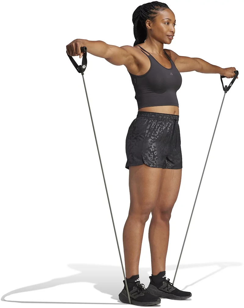 adidas Women's Pacer Woven Deboss Shorts