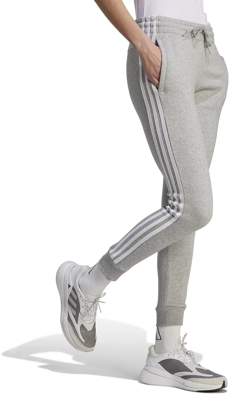adidas Women's 3 Stripe Fleece Pants