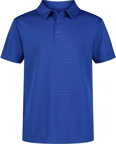 Nautica Boys' Husky Performance Stripe Short Sleeve Polo Shirt