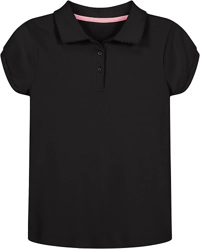 Nautica Girls' 4-6x Interlock Short Sleeve Polo
