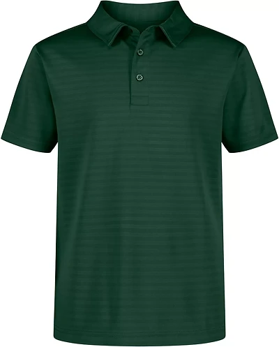 Nautica Boys' Husky Performance Stripe Short Sleeve Polo Shirt