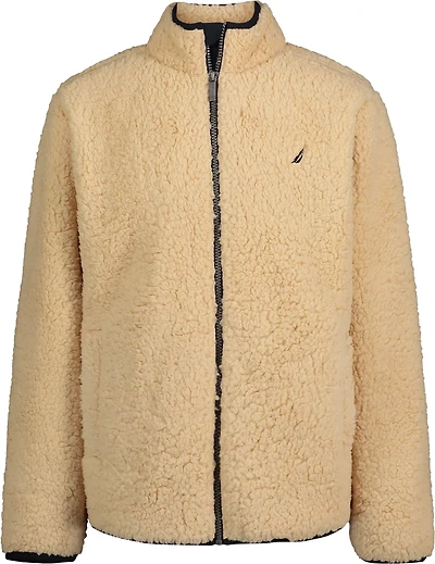 Nautica Boys' Sherpa Fleece Zip Up Jacket