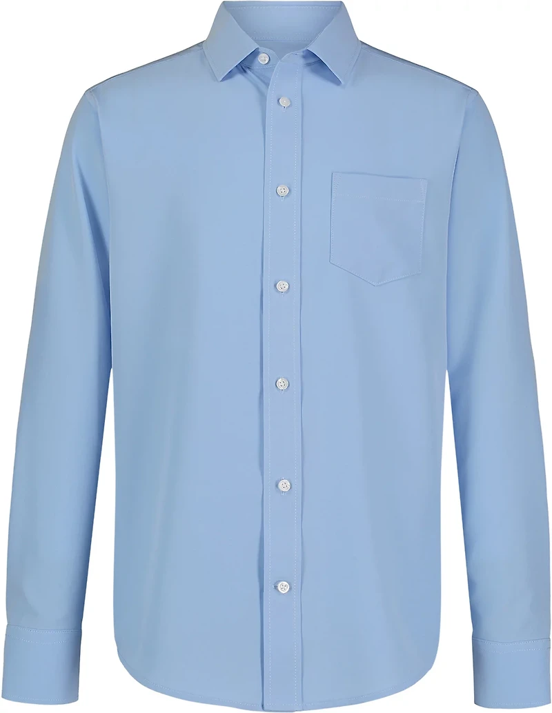 Nautica Young Men Synthetic Woven Long Sleeve Shirt