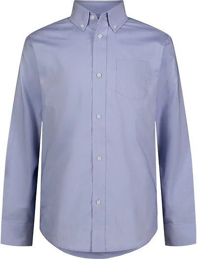 Nautica Young Men Stretch Oxford Long Sleeve Button Down Shirt
