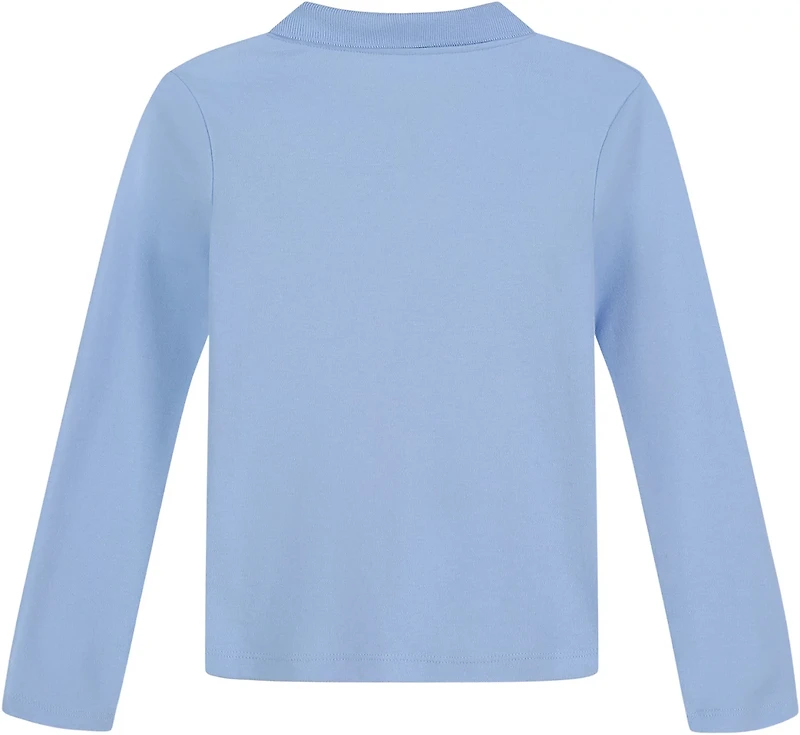 Nautica Girls' 7-16 Plus Interlock Long Sleeve Polo