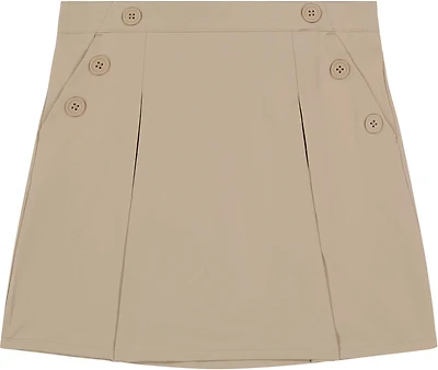 Nautica Girls' Stretch Poplin Plus Scooter Skort