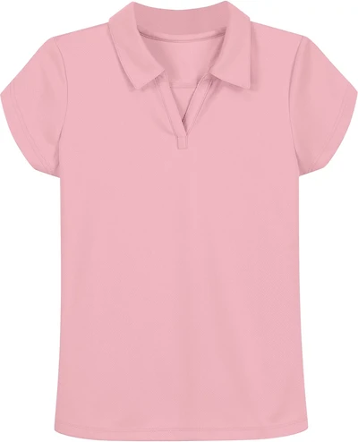 Nautica Girls' Plus Performance Knit Polo Shirt