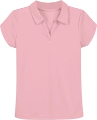 Nautica Girls' Plus Performance Knit Polo Shirt