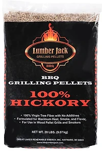 Lumber Jack BBQ 100% Hickory Pellets 20lb