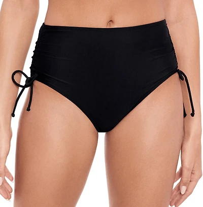 Salt + Cove Juniors' Shirred Side High Waist Swim Bottoms