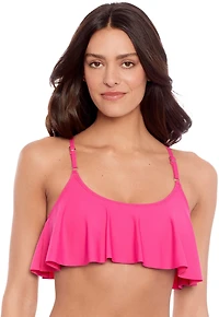 Salt + Cove Juniors' Strappy Back Flounce Swim Top