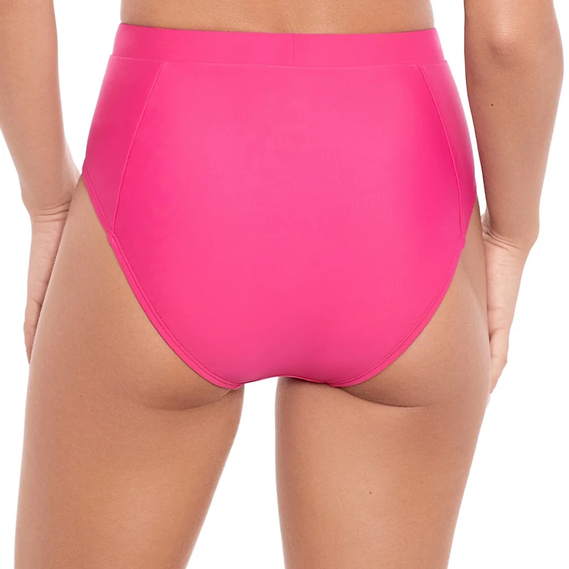 Salt + Cove Juniors' Solid Banded High Waist Swim Bottoms