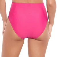 Salt + Cove Juniors' Solid Banded High Waist Swim Bottoms