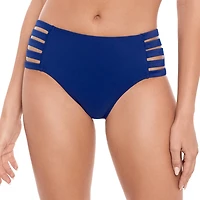 Salt + Cove Juniors' Solid Strappy Mid Rise Swim Bottoms
