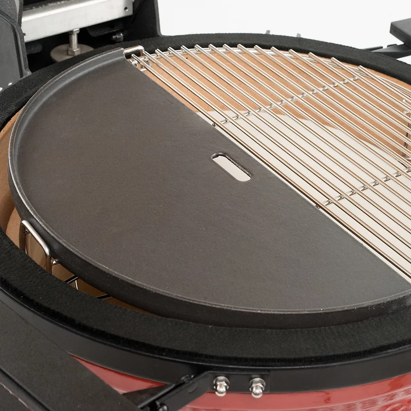 Kamado Joe Big Joe Half Moon Cast Iron Reversible Grill Griddle