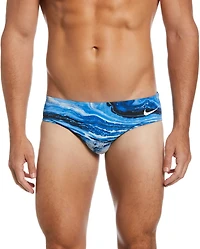 Nike Men's Swim Crystal Wave Brief Shorts