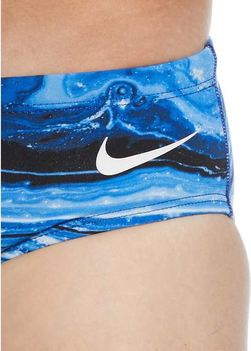 Nike Men's Swim Crystal Wave Brief Shorts