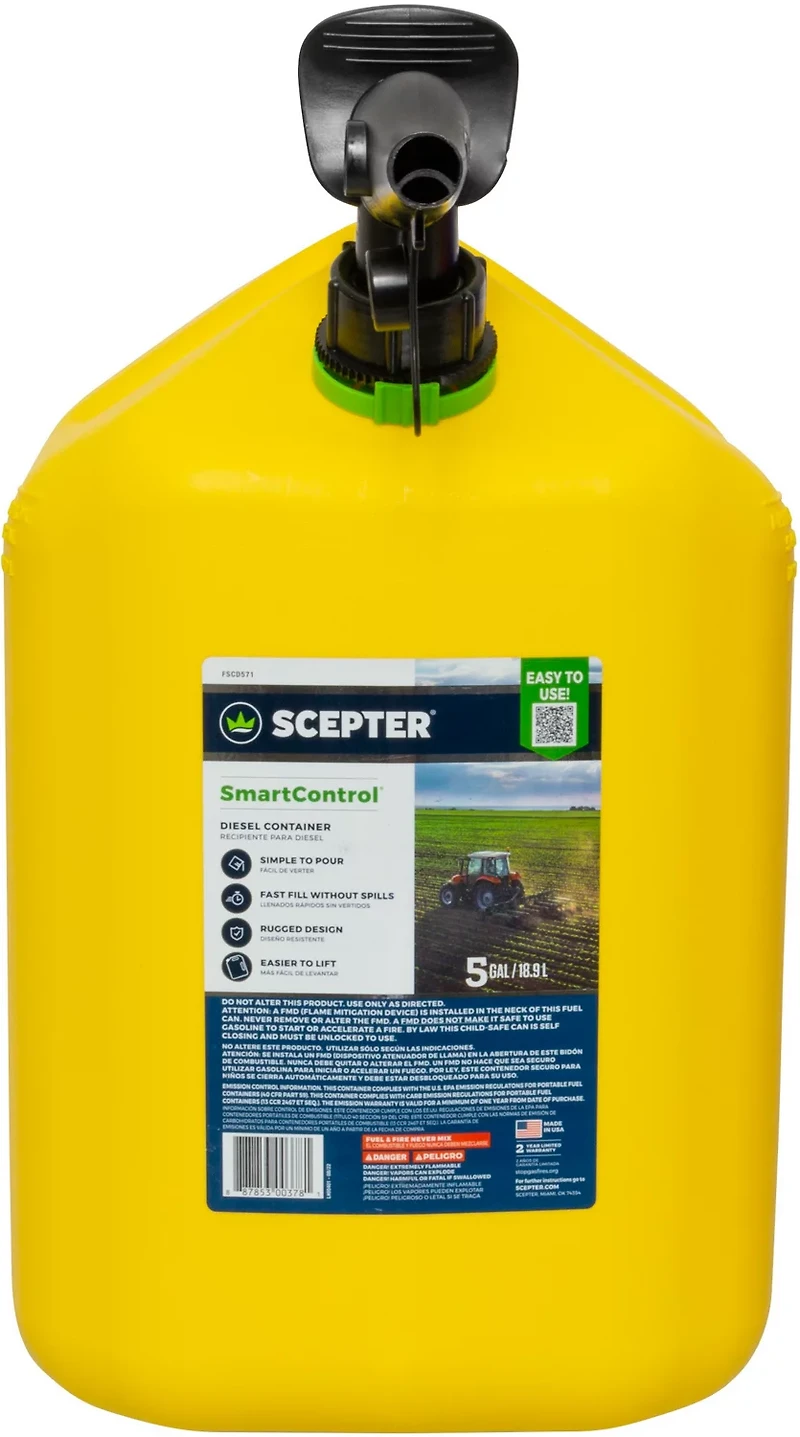Scepter SmartControl Diesel Can With Rear Handle 5 gal