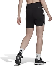 adidas Women's Training Essentials 3-Stripes High Waisted Short Leggings 8