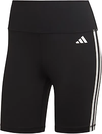 adidas Women's Training Essentials 3-Stripes High Waisted Short Leggings 8