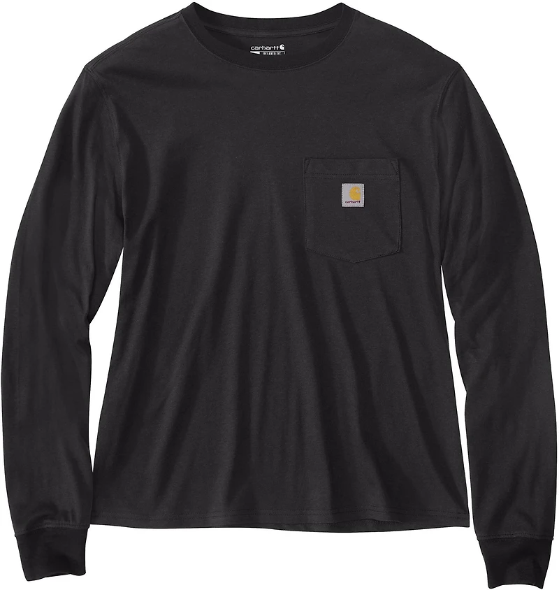 Carhartt Women's Loose Fit Lightweight Pocket Crewneck Long Sleeve T-shirt
