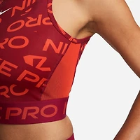 Nike Women's Pro Dri-FIT Crop Printed Tank Top