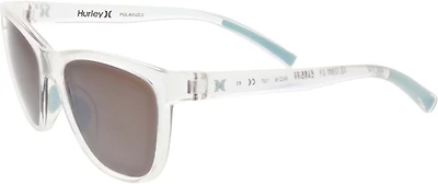 Hurley Women's Cardiff Rubberized Polarized Floating Frame Sunglasses