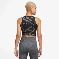 Nike Women's Pro Dri-FIT Crop Printed Tank Top