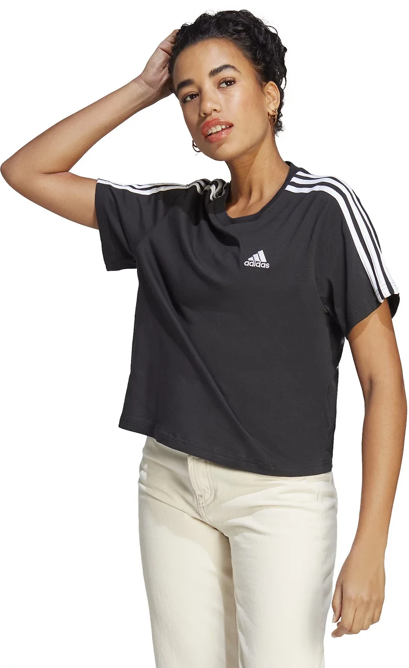 adidas Women's 3 Stripe Crop Top
