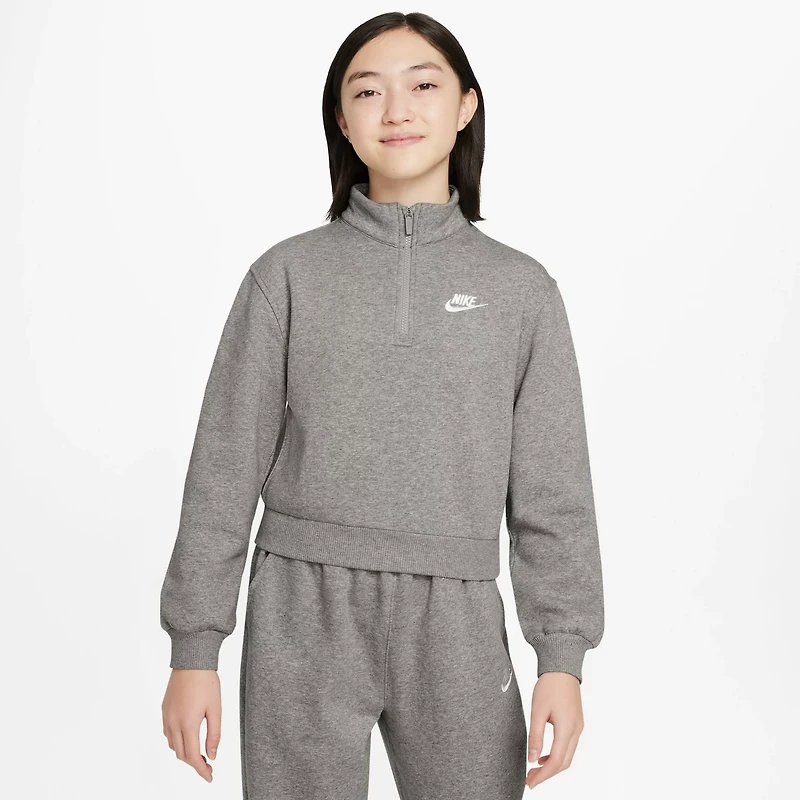 Nike Girls' Sportswear Club Fleece 1/2-Zip Pullover