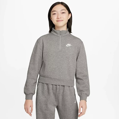 Nike Girls' Sportswear Club Fleece 1/2-Zip Pullover