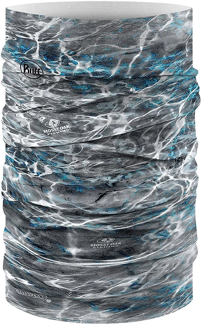 Buff Men's CoolNet Mossy Oak Elements Aqua Steelhead Neck Gaiter