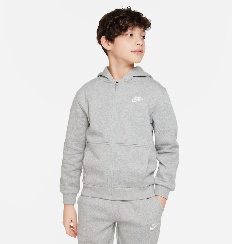 Nike Boys' Sportswear Club Fleece Full-Zip Hoodie