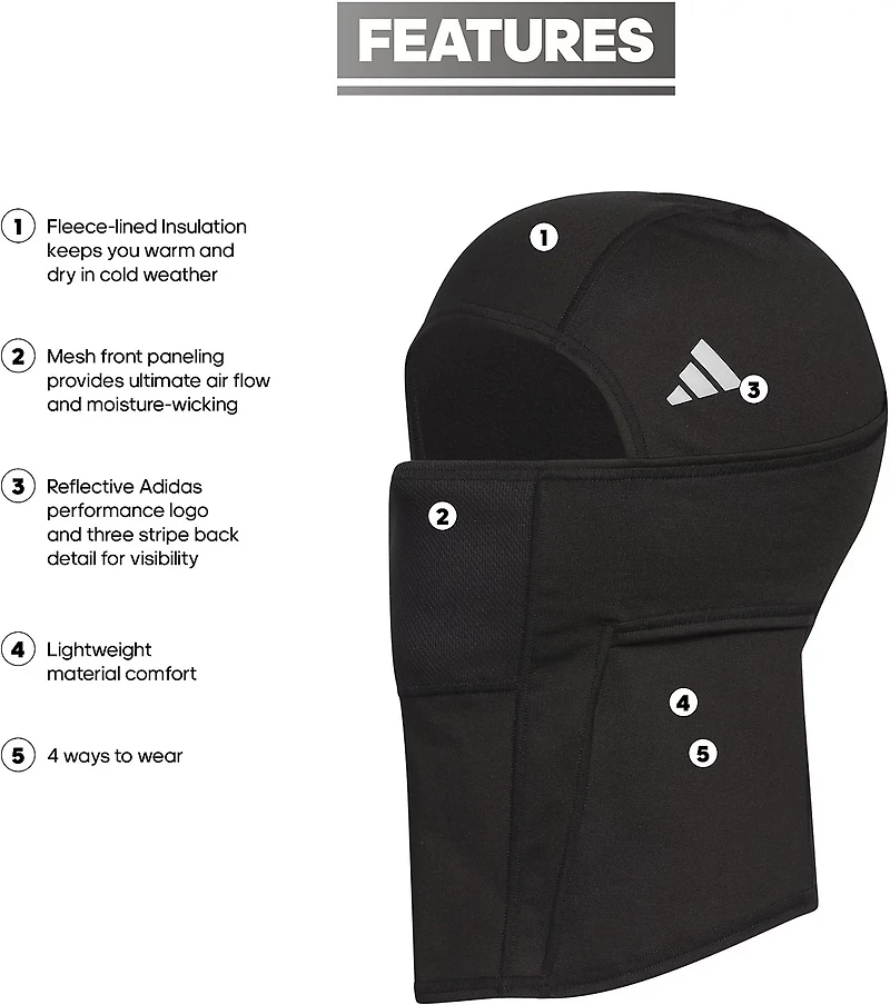 adidas Men's Alphaskin 3 Balaclava