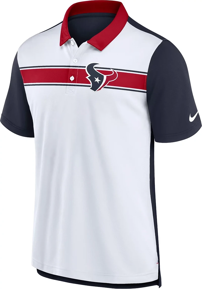 Nike Men's Houston Texans Rewind Pique Polo Shirt