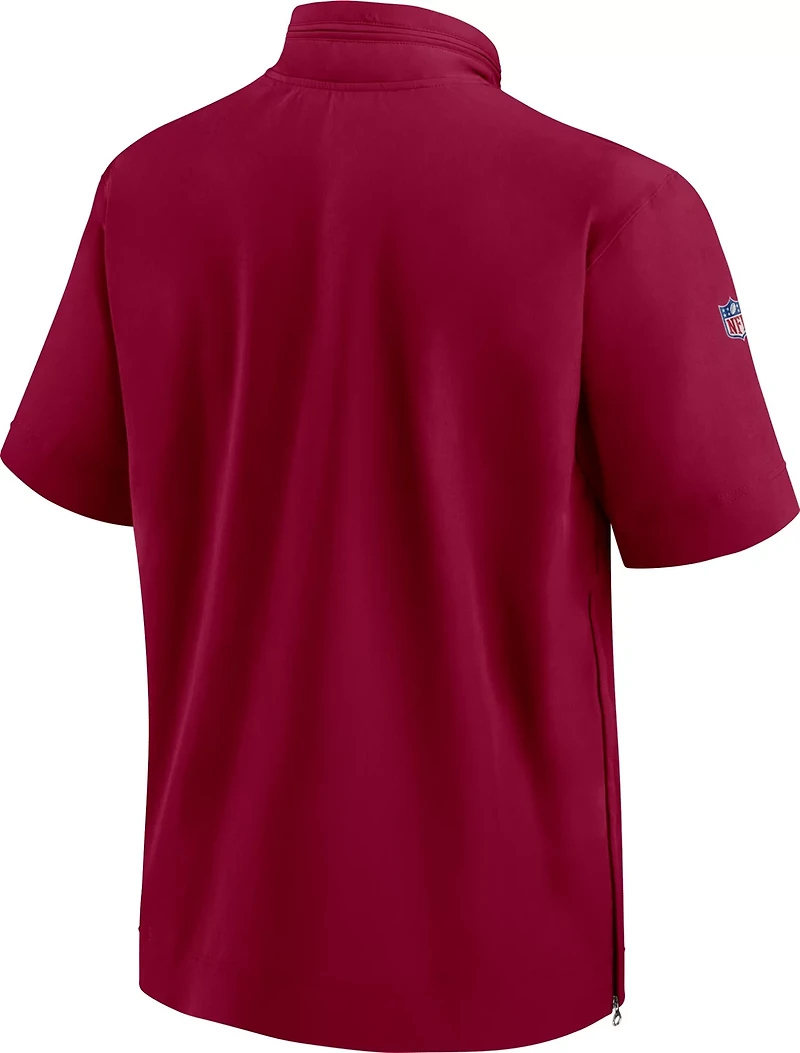 Nike Men's Washington Commanders Coach 1/2 Zip Short Sleeve Hooded Jacket