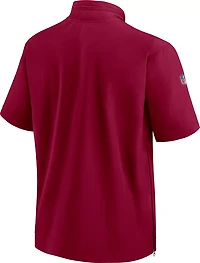 Nike Men's Washington Commanders Coach 1/2 Zip Short Sleeve Hooded Jacket