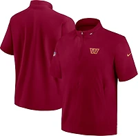Nike Men's Washington Commanders Coach 1/2 Zip Short Sleeve Hooded Jacket