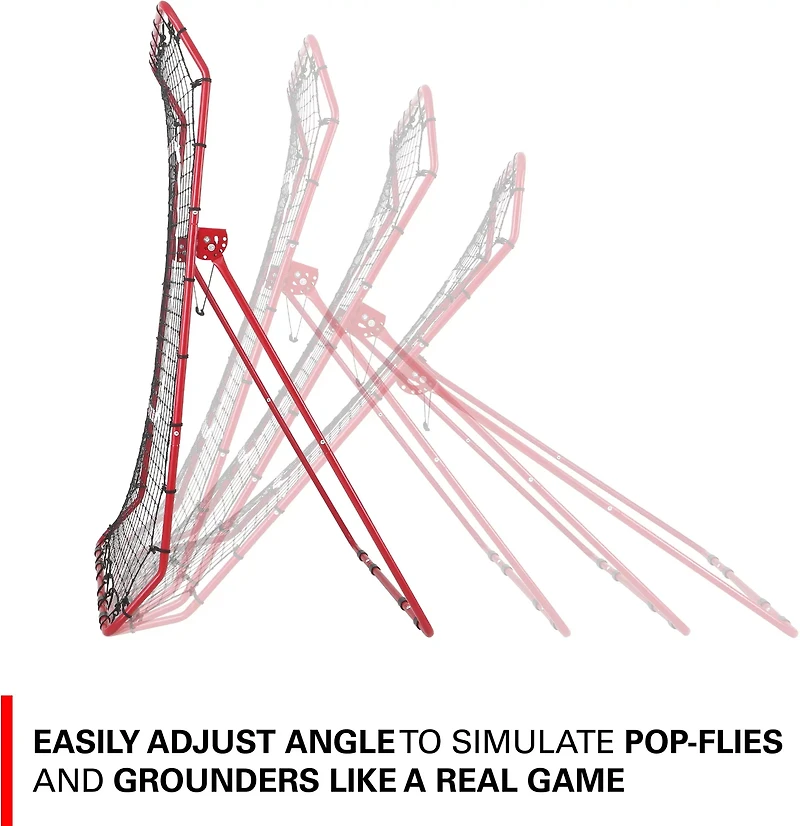 Rukket Sports Pitch Back Rebounder with Progression Weighted Balls