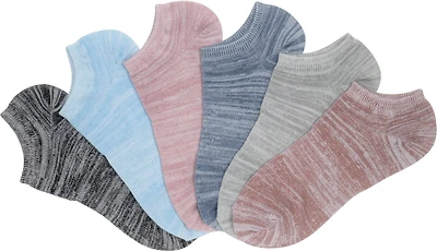 BCG Space Dye No-Show Socks 6-Pack