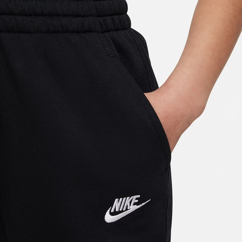 Nike Girls' Sportswear Club Fleece High-Waisted Fitted Pants