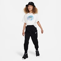 Nike Girls' Sportswear Club Fleece High-Waisted Fitted Pants
