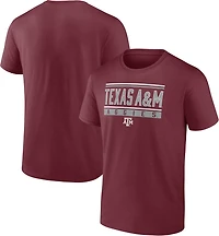 Fanatics Men's Texas A&M University Fundamentals Stripe and Block T-shirt