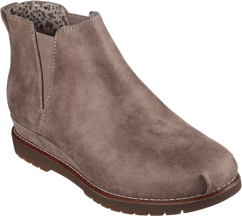 SKECHERS Women's Bobs Chill Wedge Booties