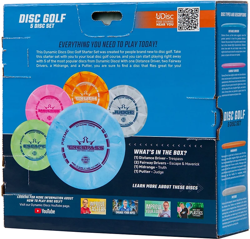 Dynamic Discs Prime 5 Disc Starter Set