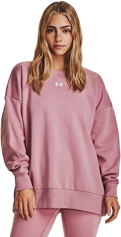 Under Armour Women's Rival Fleece Oversize Crew Sweatshirt