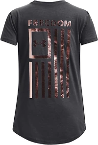 Under Armor Girls’ Foil Freedom Flag T-shirt