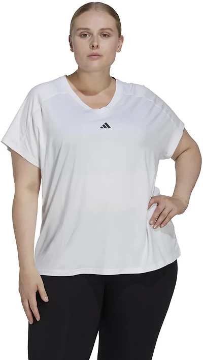 adidas Women's Train Essentials Minimal Branding Plus T-shirt