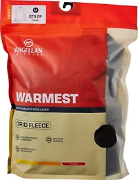 Magellan Outdoors Men's Thermal Grid 1/4 Zip Baselayer Fleece