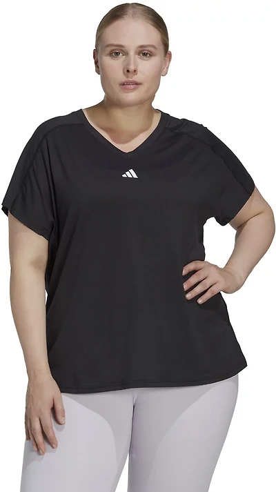 adidas Women's Train Essentials Minimal Branding Plus T-shirt